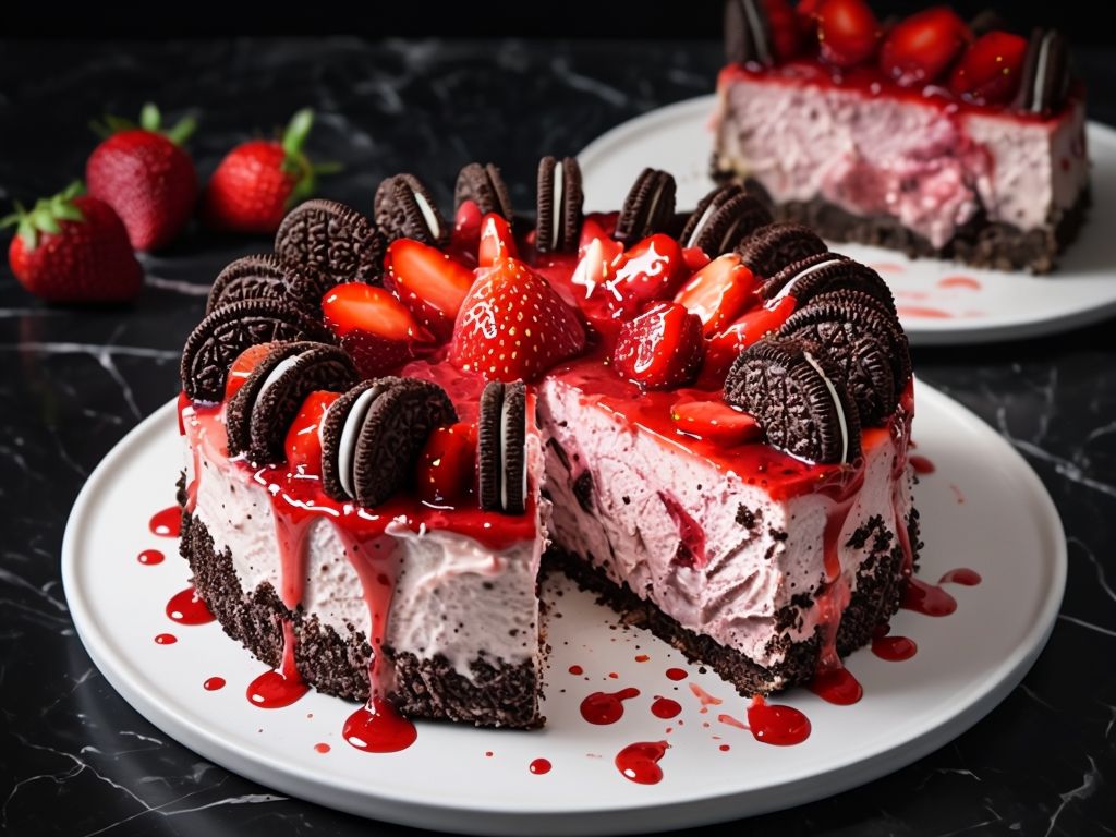 Strawberry Oreo Cheesecake