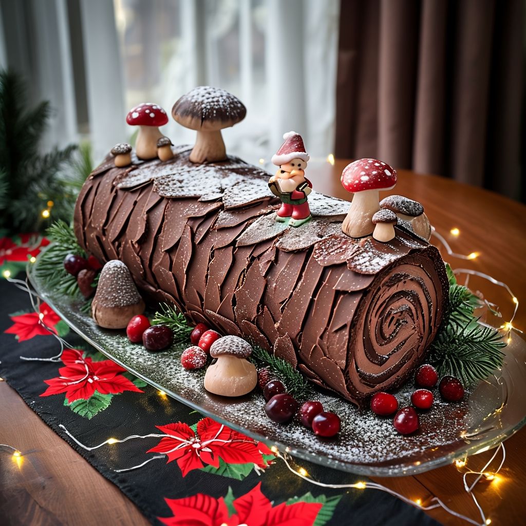 Savor the joy of the holidays with our Chocolate Decadence Yule Log! A deliciously rich dessert that brings warmth and sweetness to your festive celebrations.