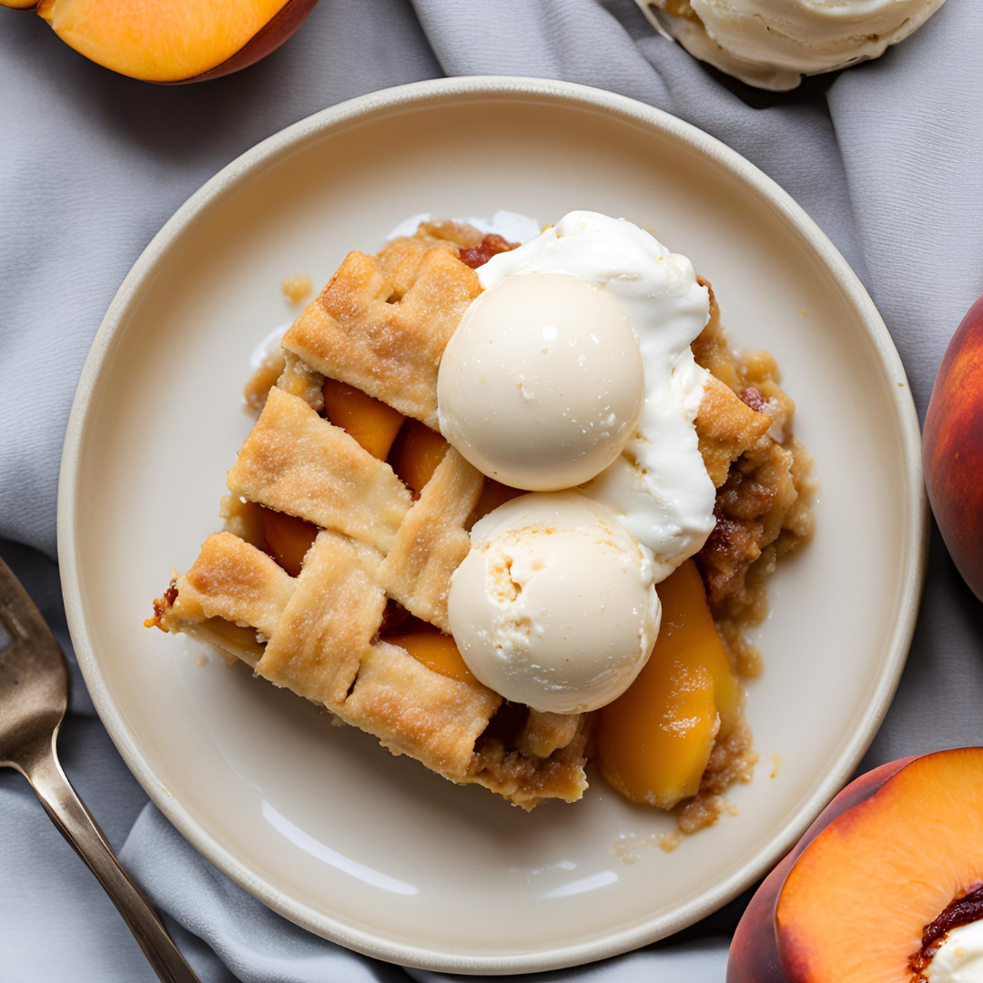 Savor the taste of Healthy Peach Pie! This delightful dessert combines fresh peaches with nutritious ingredients for a sweet treat that's both delicious and wholesome.