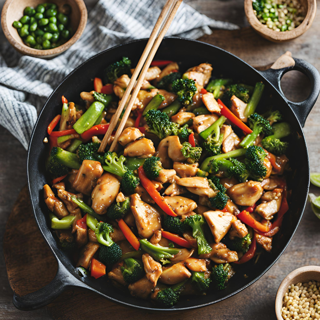 Enjoy a range of chicken stir-fry recipes that are simple to make and full of vibrant flavors. Perfect for a quick, healthy meal the whole family will love!