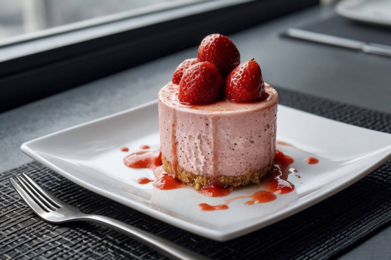 Dive into the deliciousness of Chef Olivia's Strawberry Semifreddo! This easy-to-make dessert is a refreshing way to enjoy strawberries all year round.