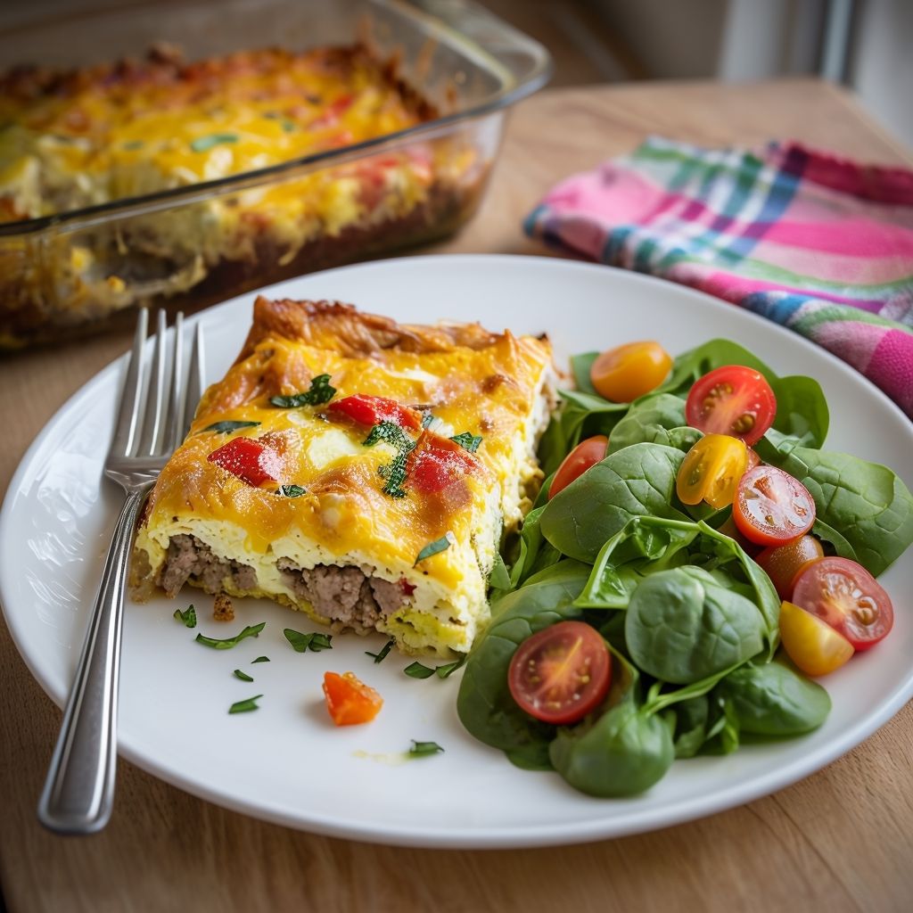 Enjoy a flavorful Mexican-inspired casserole breakfast recipe that brings together fresh ingredients and spices, perfect for a hearty morning meal.